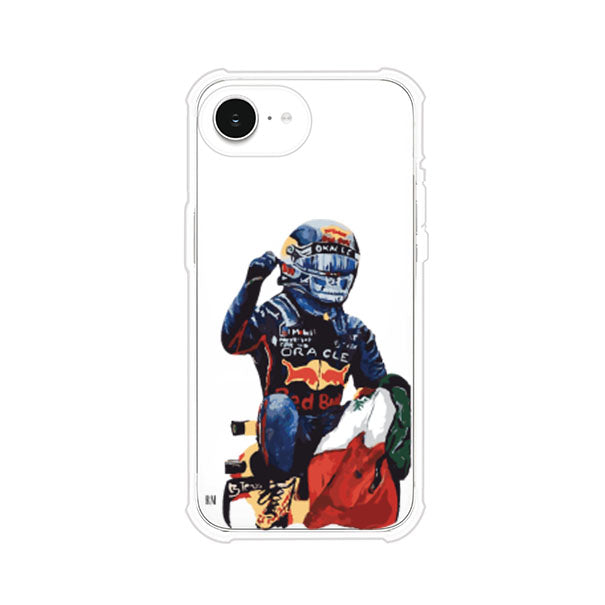 Funda para iPhone con ilustración de Checo Pérez, diseño Red Bull Racing, estilo artístico – Remark Mx