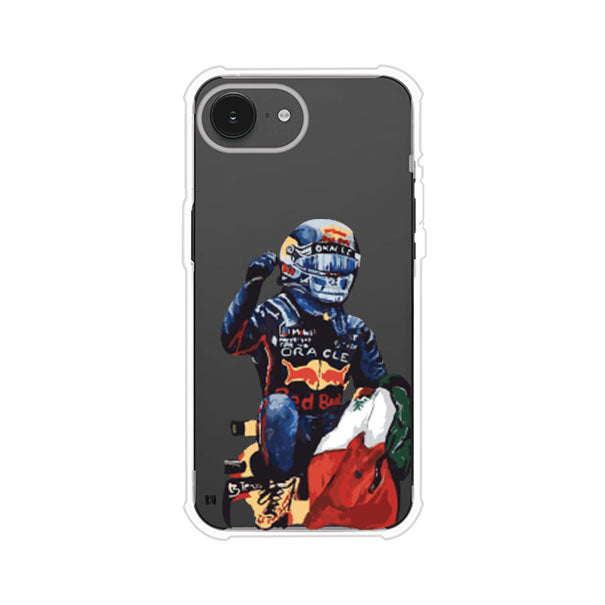 Funda para iPhone con ilustración de Checo Pérez, diseño Red Bull Racing, estilo artístico – Remark Mx