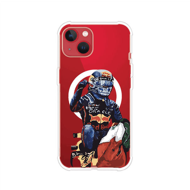 Funda para iPhone con ilustración de Checo Pérez, diseño Red Bull Racing, estilo artístico – Remark Mx