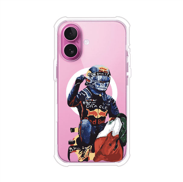 Funda para iPhone con ilustración de Checo Pérez, diseño Red Bull Racing, estilo artístico – Remark Mx