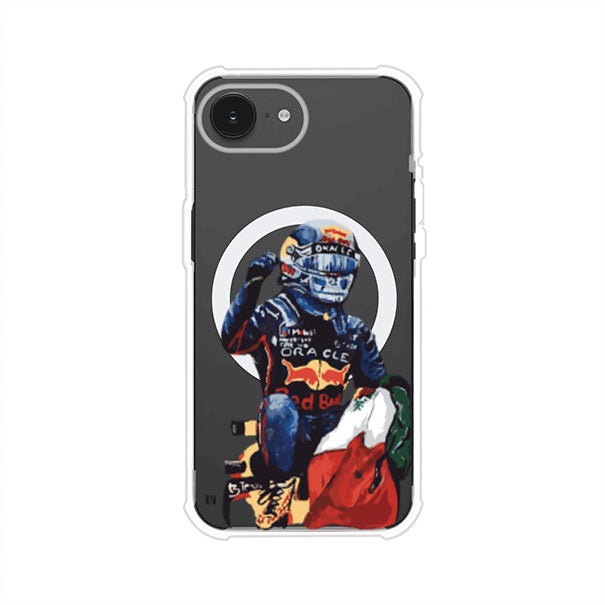 Funda para iPhone con ilustración de Checo Pérez, diseño Red Bull Racing, estilo artístico – Remark Mx