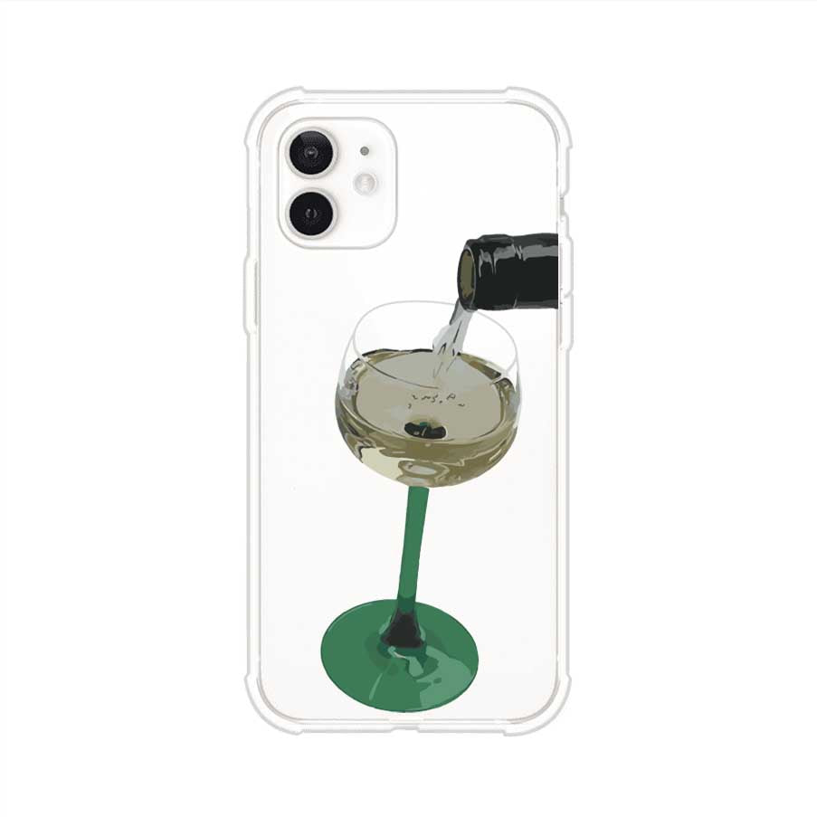 Funda personalizada para iPhone con ilustración de un dirty martini siendo servido en una copa. Diseño elegante y moderno para amantes de los cócteles. Producto de Remark MX