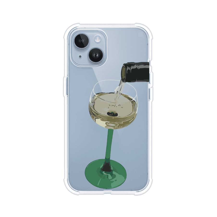 Funda personalizada para iPhone con ilustración de un dirty martini siendo servido en una copa. Diseño elegante y moderno para amantes de los cócteles. Producto de Remark MX