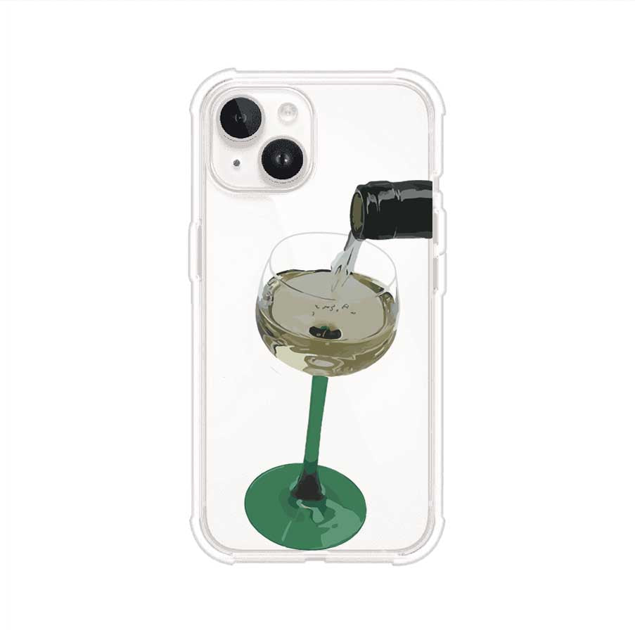 Funda personalizada para iPhone con ilustración de un dirty martini siendo servido en una copa. Diseño elegante y moderno para amantes de los cócteles. Producto de Remark MX