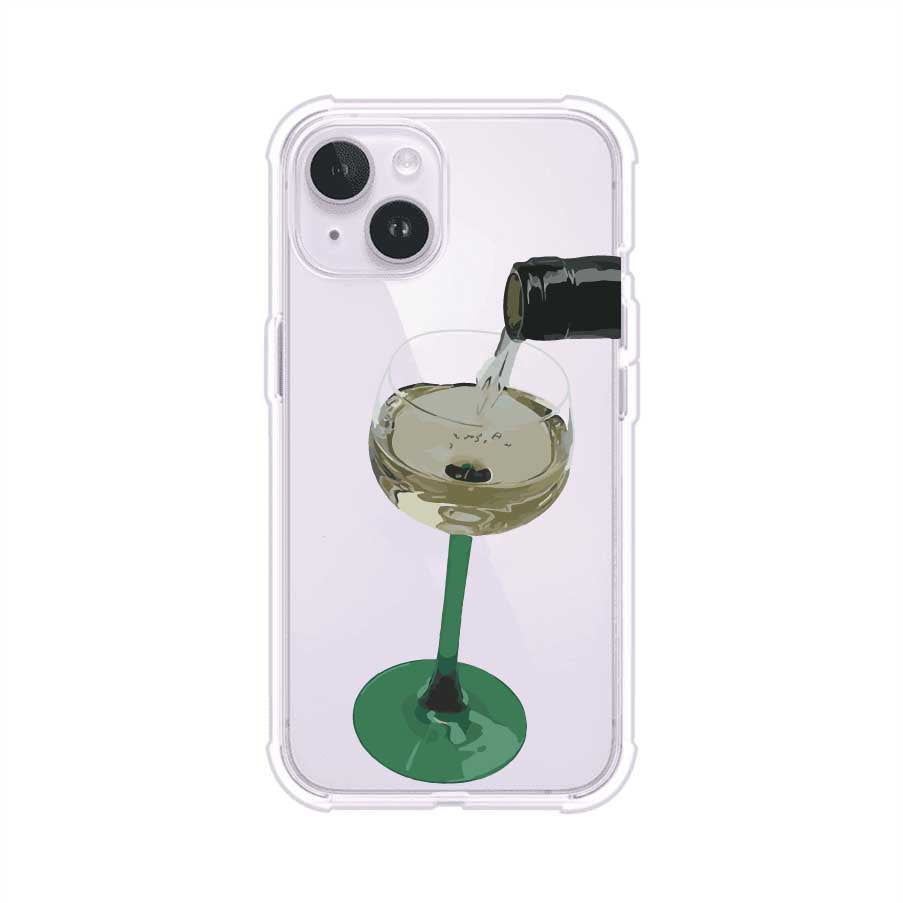 Funda personalizada para iPhone con ilustración de un dirty martini siendo servido en una copa. Diseño elegante y moderno para amantes de los cócteles. Producto de Remark MX