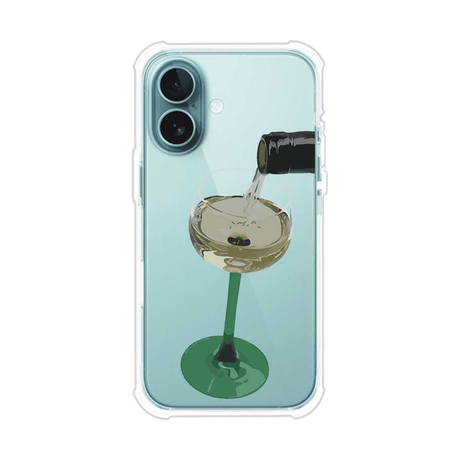 Funda personalizada para iPhone con ilustración de un dirty martini siendo servido en una copa. Diseño elegante y moderno para amantes de los cócteles. Producto de Remark MX