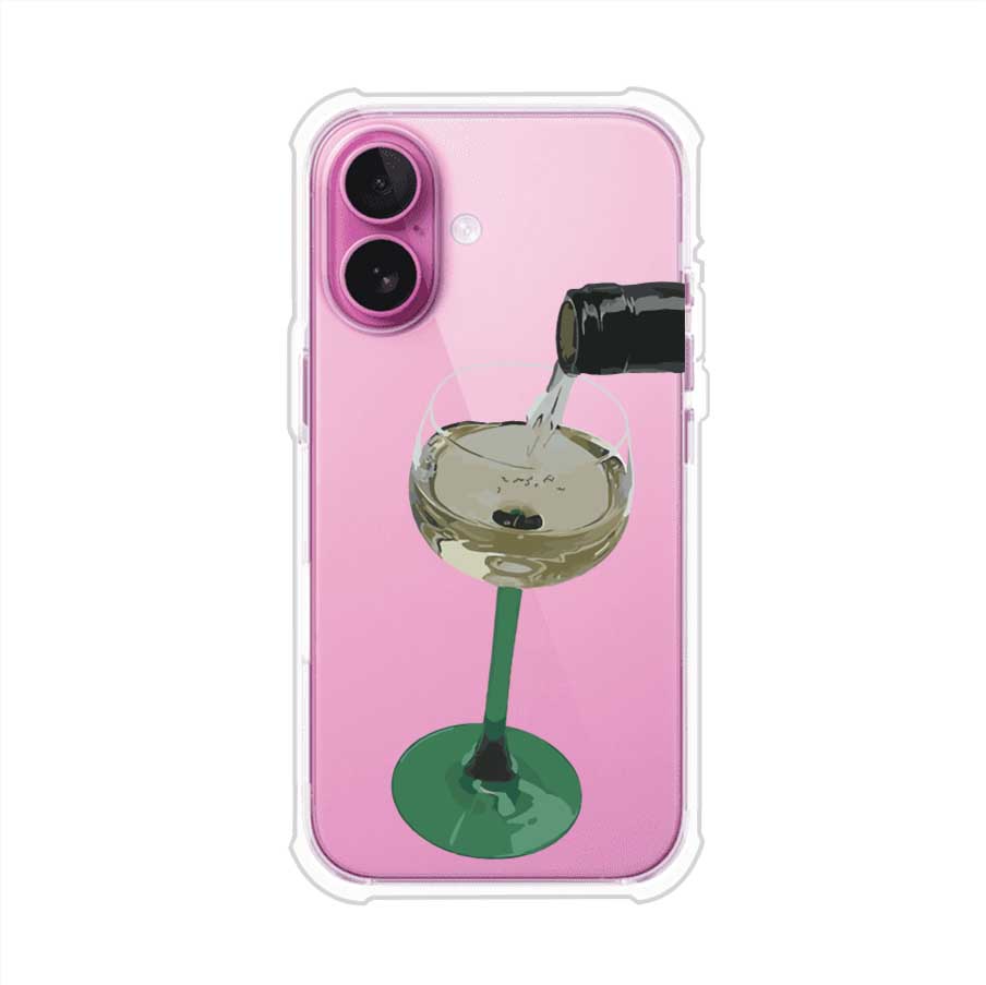 Funda personalizada para iPhone con ilustración de un dirty martini siendo servido en una copa. Diseño elegante y moderno para amantes de los cócteles. Producto de Remark MX