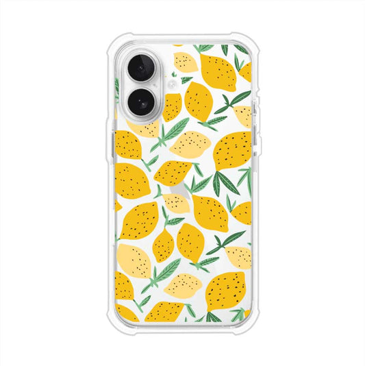 Funda personalizada para iPhone con diseño de limones amarillos estilo limoncello, inspirada en el verano mediterráneo. Producto de Remark MX