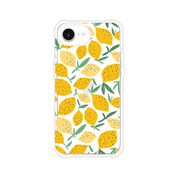 Funda personalizada para iPhone con diseño de limones amarillos estilo limoncello, inspirada en el verano mediterráneo. Producto de Remark MX