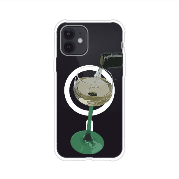 Funda personalizada para iPhone con ilustración de un dirty martini siendo servido en una copa. Diseño elegante y moderno para amantes de los cócteles. Producto de Remark MX