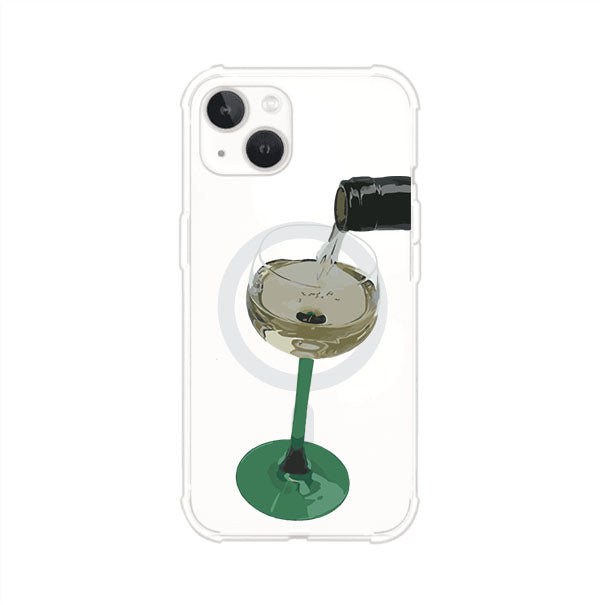 Funda personalizada para iPhone con ilustración de un dirty martini siendo servido en una copa. Diseño elegante y moderno para amantes de los cócteles. Producto de Remark MX