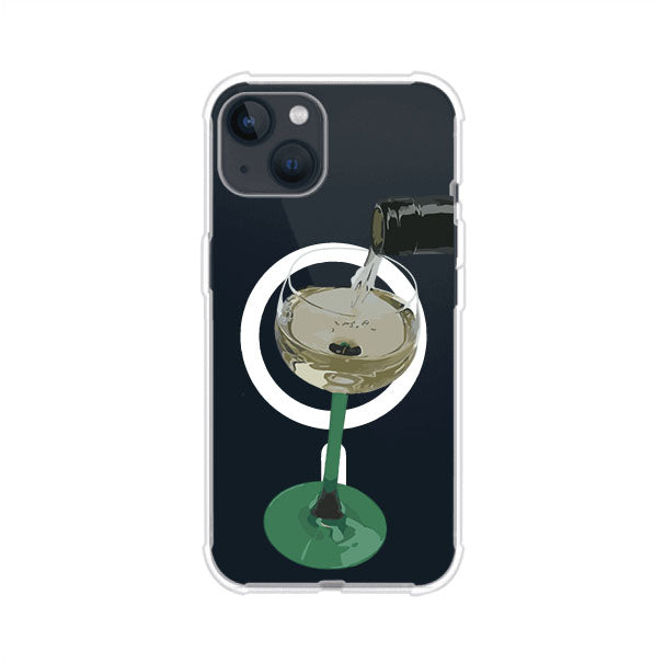 Funda personalizada para iPhone con ilustración de un dirty martini siendo servido en una copa. Diseño elegante y moderno para amantes de los cócteles. Producto de Remark MX