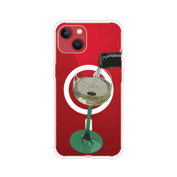 Funda personalizada para iPhone con ilustración de un dirty martini siendo servido en una copa. Diseño elegante y moderno para amantes de los cócteles. Producto de Remark MX