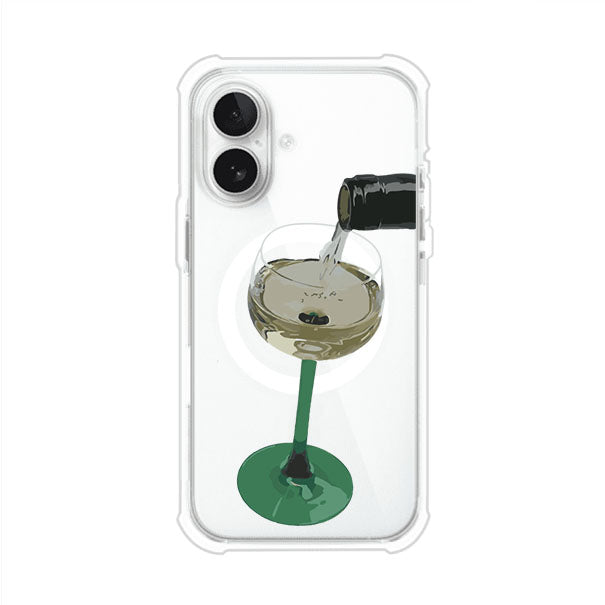 Funda personalizada para iPhone con ilustración de un dirty martini siendo servido en una copa. Diseño elegante y moderno para amantes de los cócteles. Producto de Remark MX