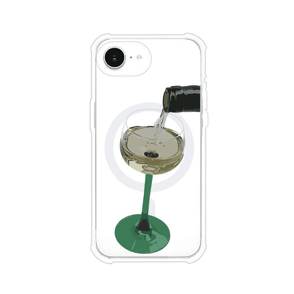 Funda personalizada para iPhone con ilustración de un dirty martini siendo servido en una copa. Diseño elegante y moderno para amantes de los cócteles. Producto de Remark MX