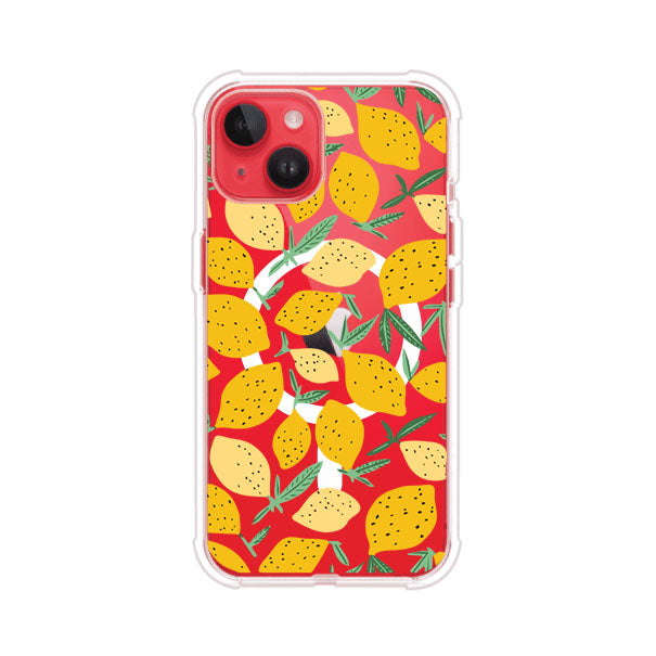 Funda personalizada para iPhone con diseño de limones amarillos estilo limoncello, inspirada en el verano mediterráneo. Producto de Remark MX