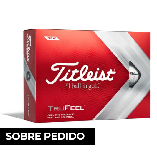 Pelotas de golf Titleist TruFeel personalizadas, color blanco, con sensación ultra suave y máxima distancia – Remark Mx