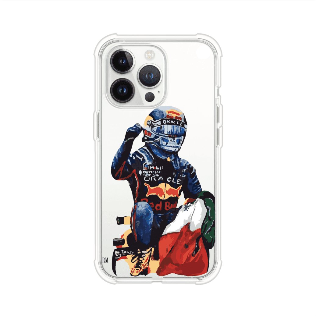 Funda para iPhone con ilustración de Checo Pérez, diseño Red Bull Racing, estilo artístico – Remark Mx - Remark Mx