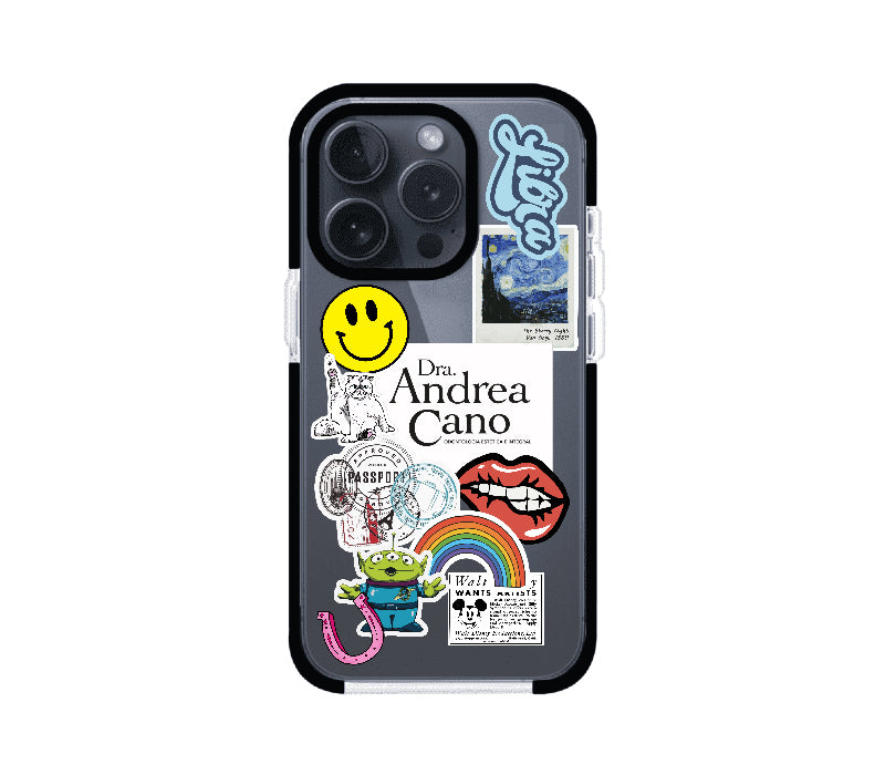 STICKERS (FUNDA PREMIUM): IPHONE 14, 15, 16 PRO/PRO MAX