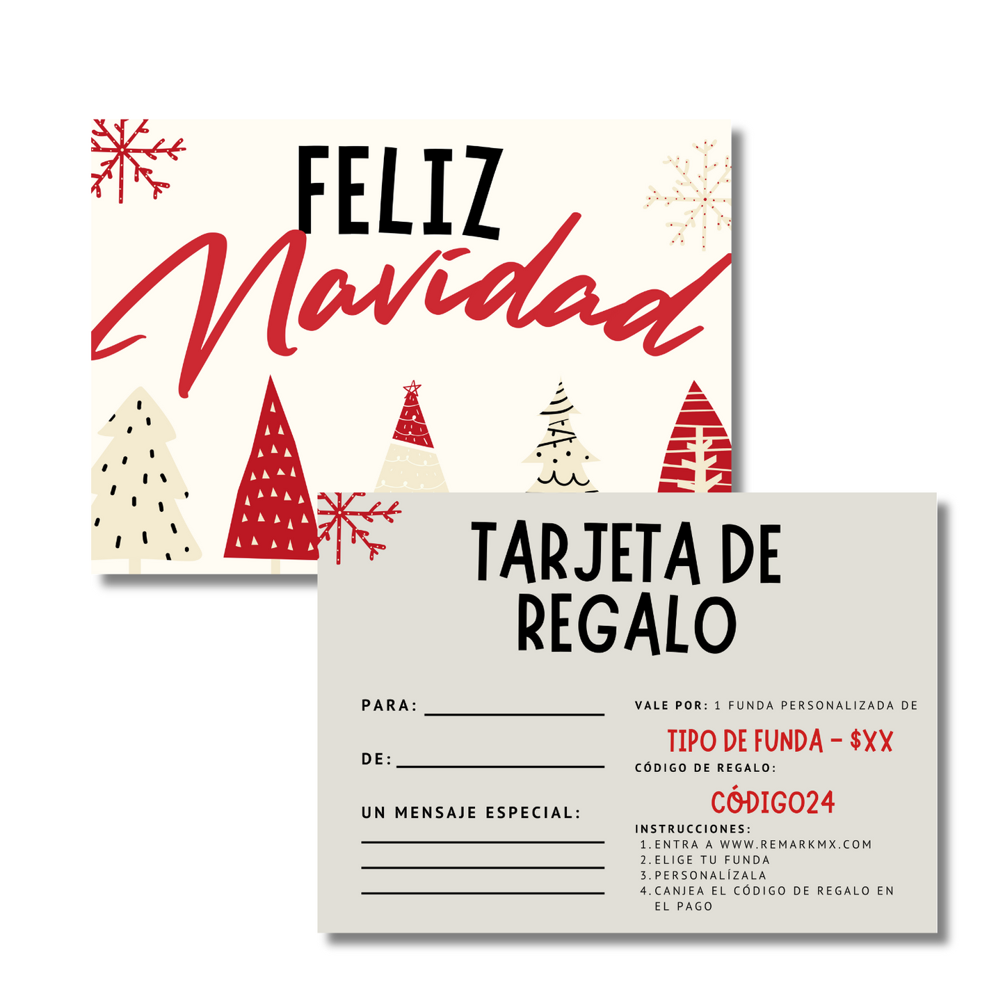 TARJETA DE REGALO NAVIDEÑA