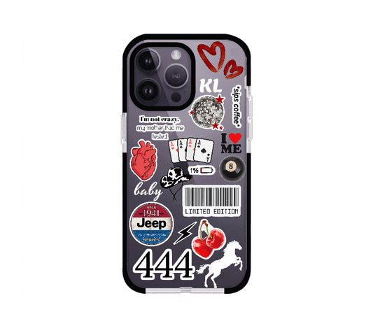 STICKERS (FUNDA PREMIUM): IPHONE 14, 15, 16 PRO/PRO MAX