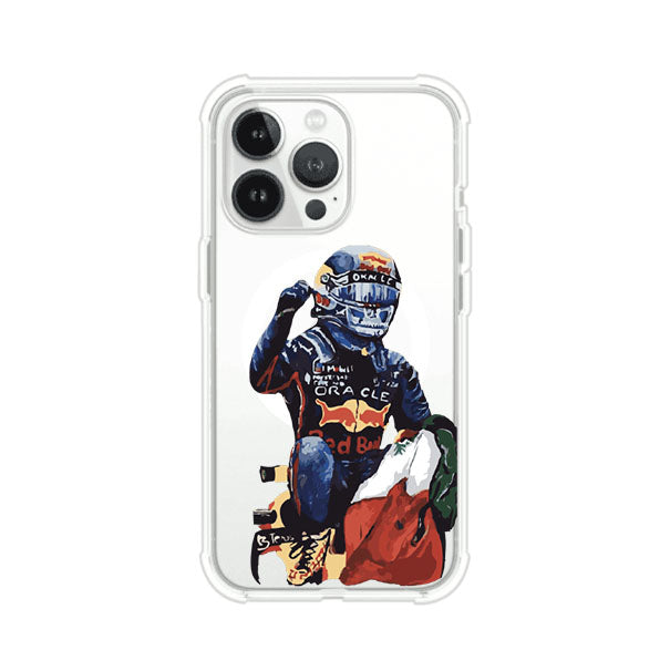 Funda para iPhone con ilustración de Checo Pérez, diseño Red Bull Racing, estilo artístico – Remark Mx