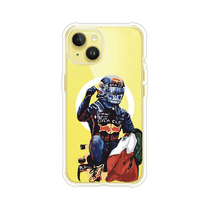 Funda para iPhone con ilustración de Checo Pérez, diseño Red Bull Racing, estilo artístico – Remark Mx