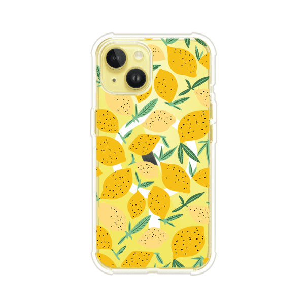 Funda personalizada para iPhone con diseño de limones amarillos estilo limoncello, inspirada en el verano mediterráneo. Producto de Remark MX
