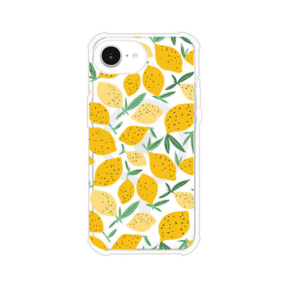 Funda personalizada para iPhone con diseño de limones amarillos estilo limoncello, inspirada en el verano mediterráneo. Producto de Remark MX