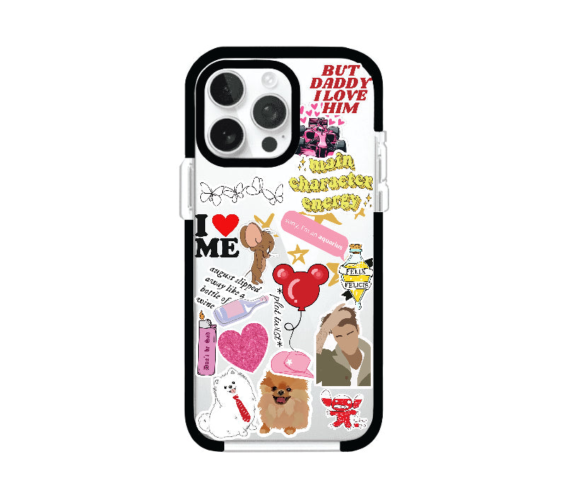 STICKERS (FUNDA PREMIUM): IPHONE 14, 15, 16 PRO/PRO MAX